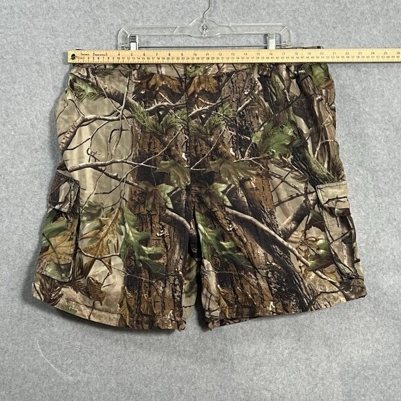 Vintage Red Head Realtree Hardwoods Camo Hunting Cargo Zip Off Shorts Size 2XL - Picture 5 of 13